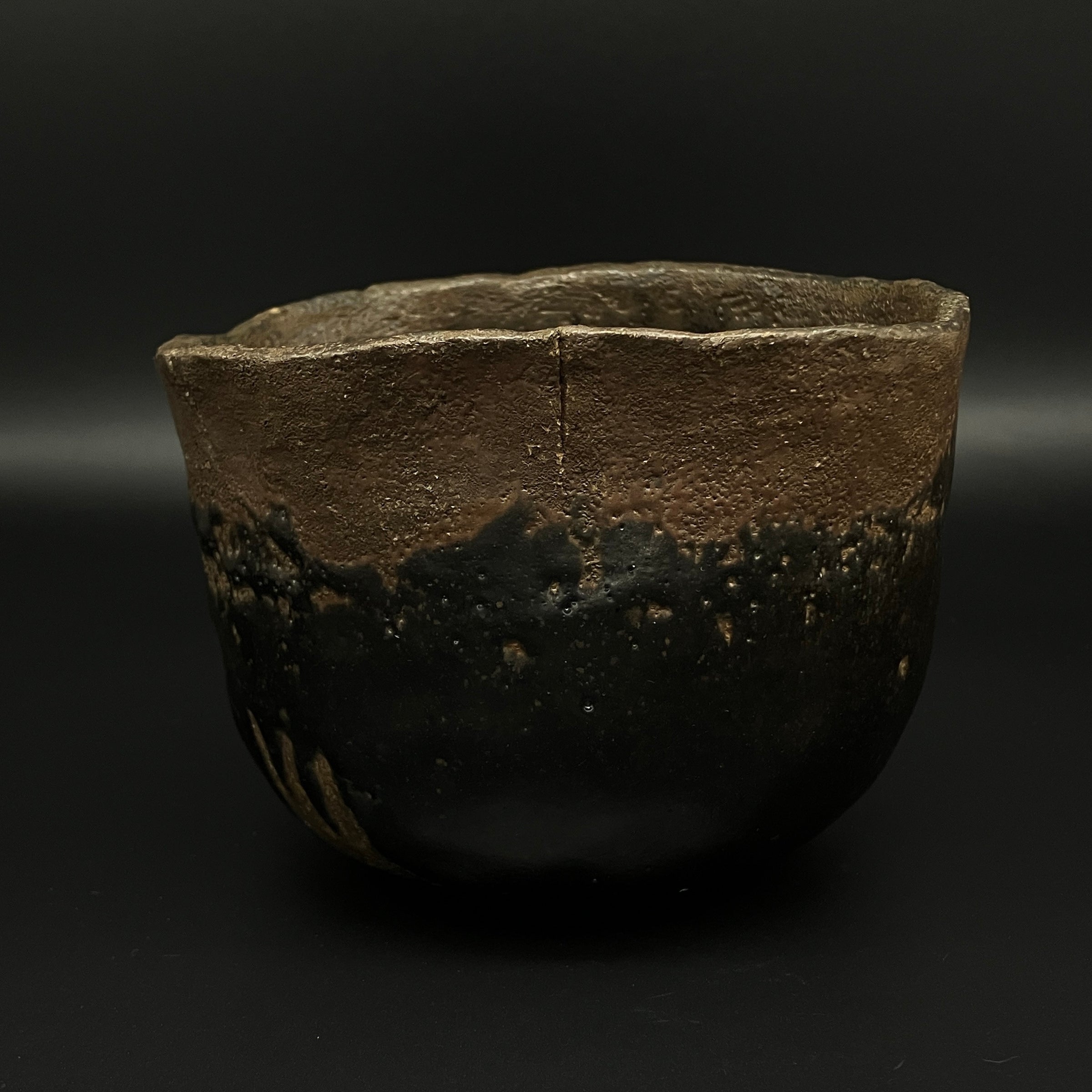 特別価格設定中 黒楽茶碗 茶器/茶道具 抹茶茶碗】 黒楽茶碗 銘「万代屋」写し 佐々木昭楽作